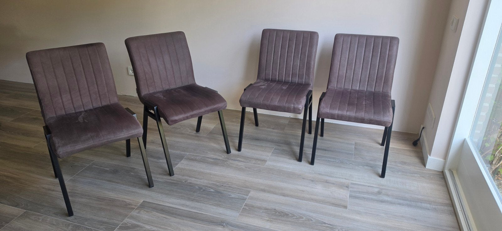 Label 51 stoelen, 4 stuks, Huis en Inrichting, Ophalen, Bruin, Zo goed als nieuw, Vier