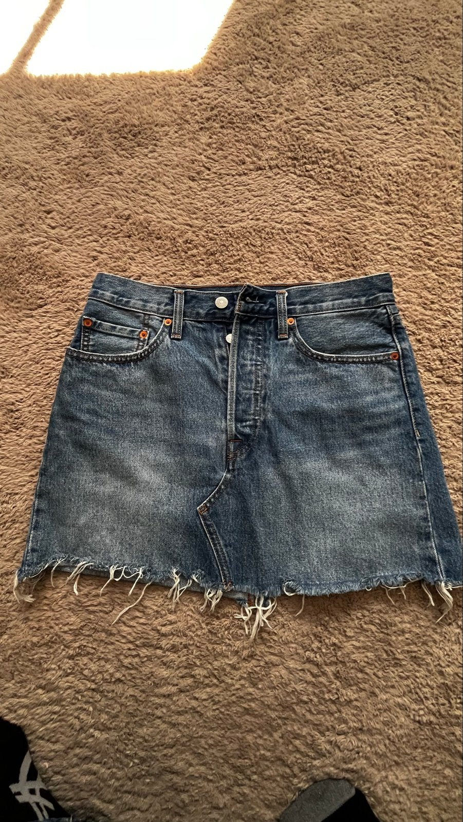 Levi's denim rokje - Maat 36 (S), Blauw, Ophalen of Verzenden, Zo goed als nieuw, Maat 36 (S)