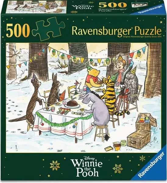 Winnie de Poeh Puzzel Festive Celebrations 500 stukjes, Ophalen of Verzenden, 500 t/m 1500 stukjes, Nieuw, Legpuzzel