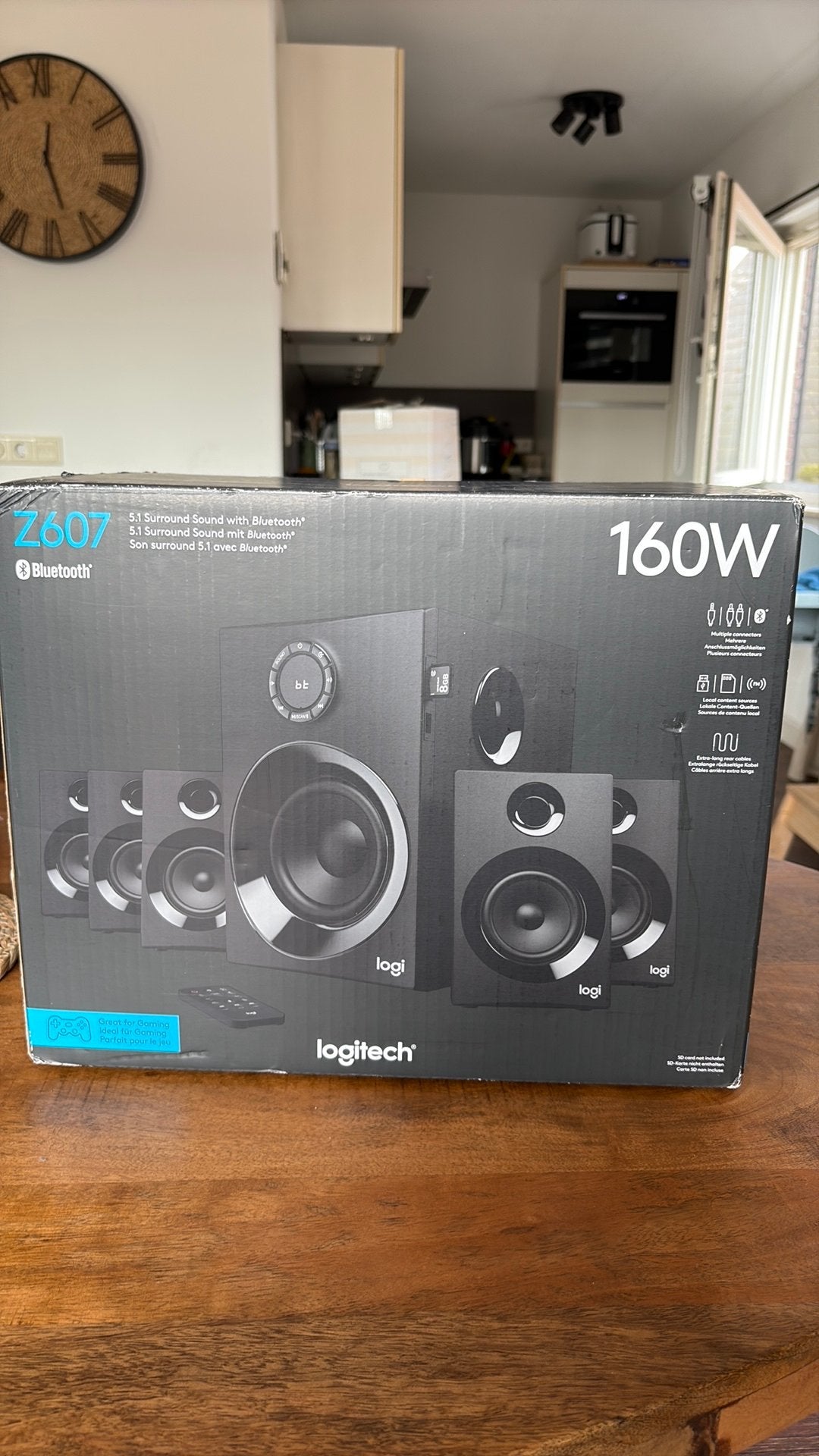 Logitech Z607 5.1 Surround Sound Speakerset met Bluetooth, Ophalen of Verzenden, Zo goed als nieuw, Audiokanaal 5.1, Logitech
