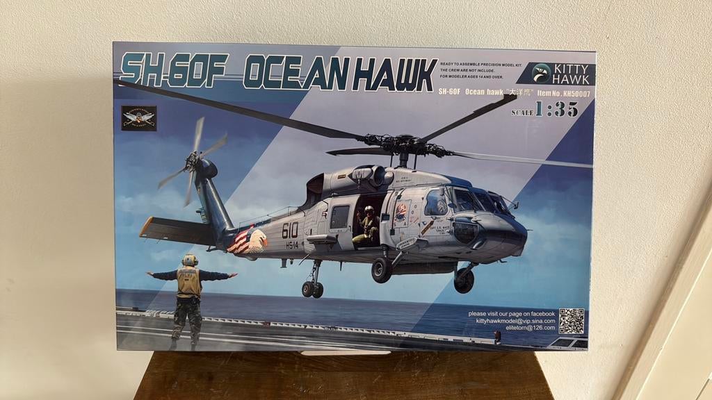 Kitty Hawk, SH60F Ocean Hawk, 1/35, Ophalen of Verzenden, Zo goed als nieuw, Groter dan 1:72, Overige merken