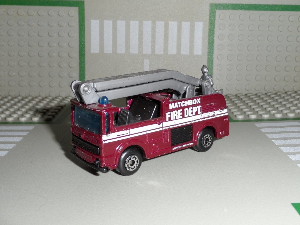 Matchbox - Snorkel - Brandweer hoogwerker - Vintage 1:64, Ophalen of Verzenden, Gebruikt, Auto