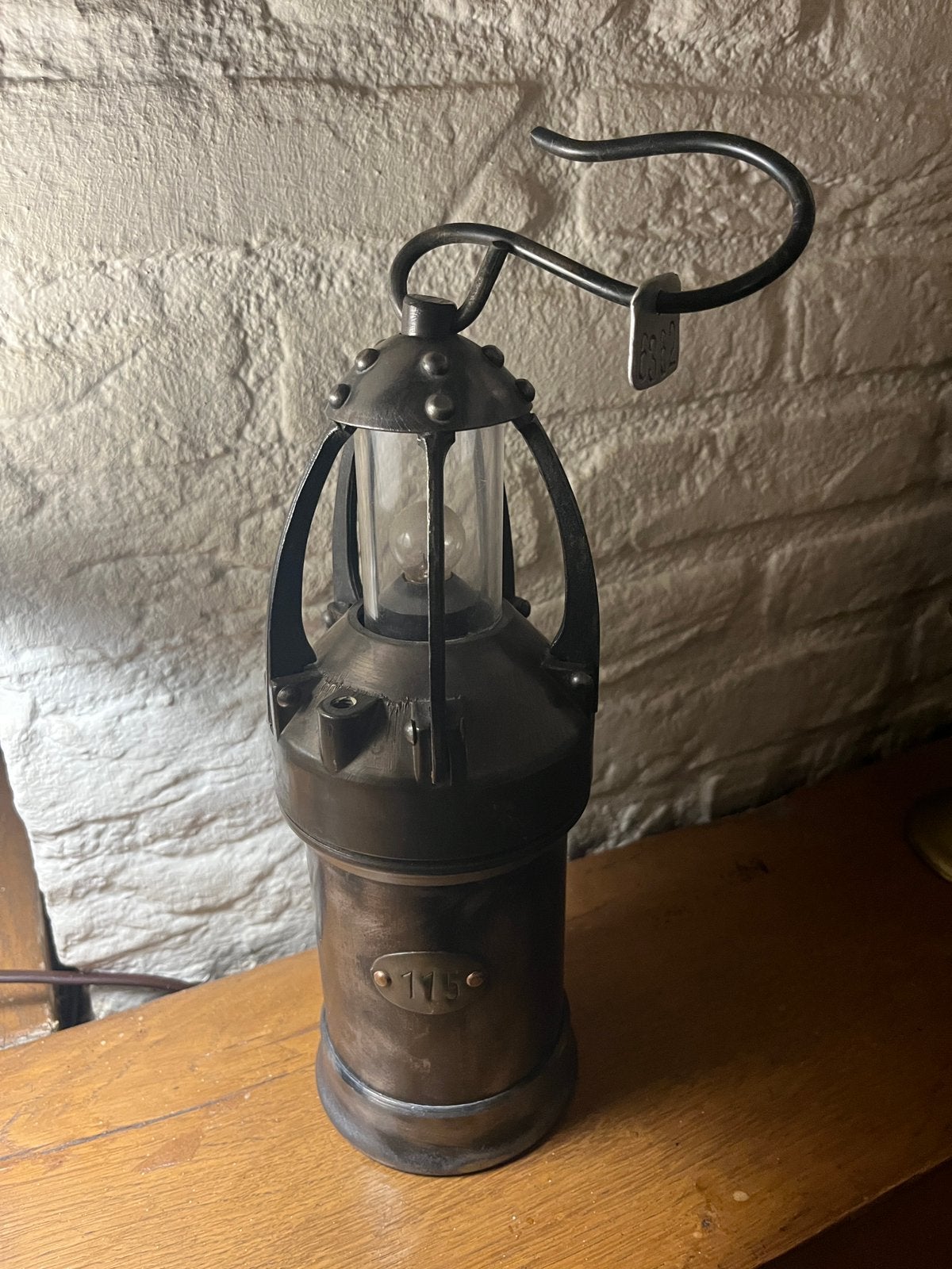 Mooie oude mijnlamp, Ophalen of Verzenden