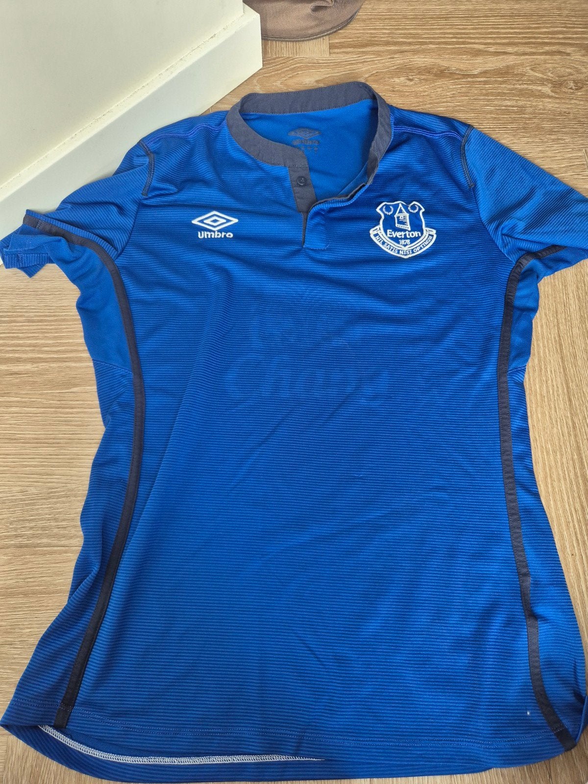 Everton Umbro Sportshirt Blauw Maat M, Ophalen of Verzenden, Voetbal, Gedragen, Umbro