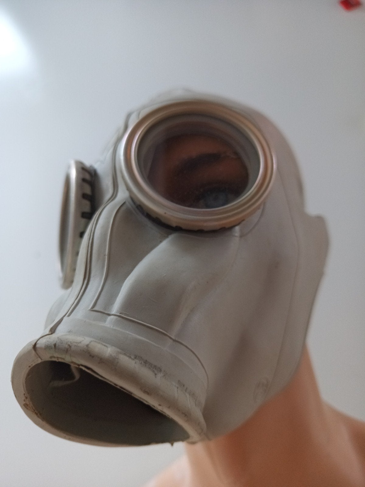 Rubber kap masker met mond opening, Ophalen of Verzenden