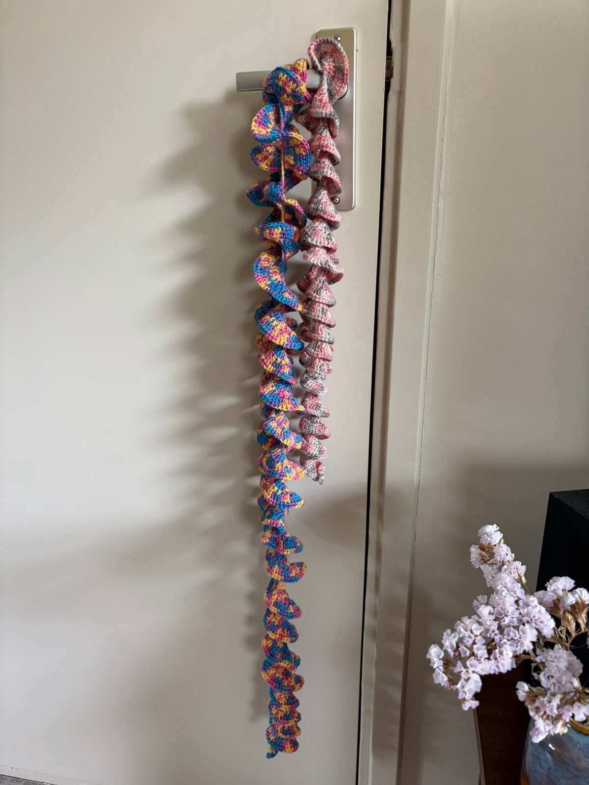 Gehaakte spiraal decoratie - Handgemaakt, Handgemaakt, Textiel, Nieuw, Meerkleurig