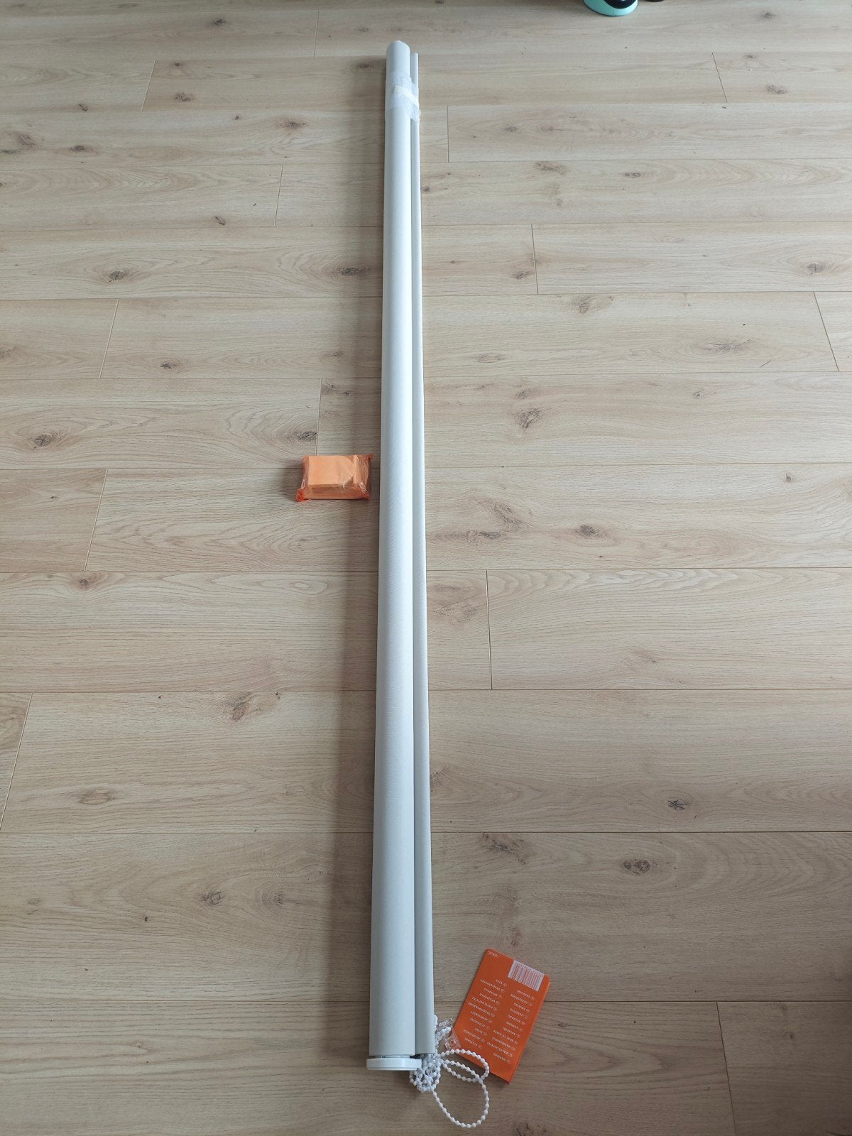 Nieuw rolgordijn, zandkleurig, 199x155 cm, nog in verpakking, Ophalen