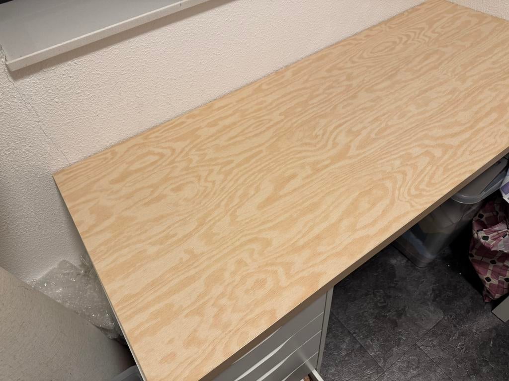 Tafelblad met 2 verstelbare poten, Ophalen, Hout, Nieuw, IKEA