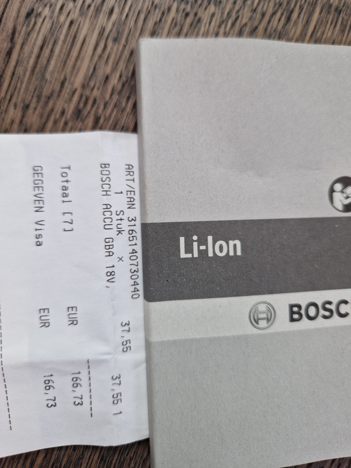 Bosch Accu GBA 18V Li-Ion, Ophalen of Verzenden, Nieuw, Boormachine