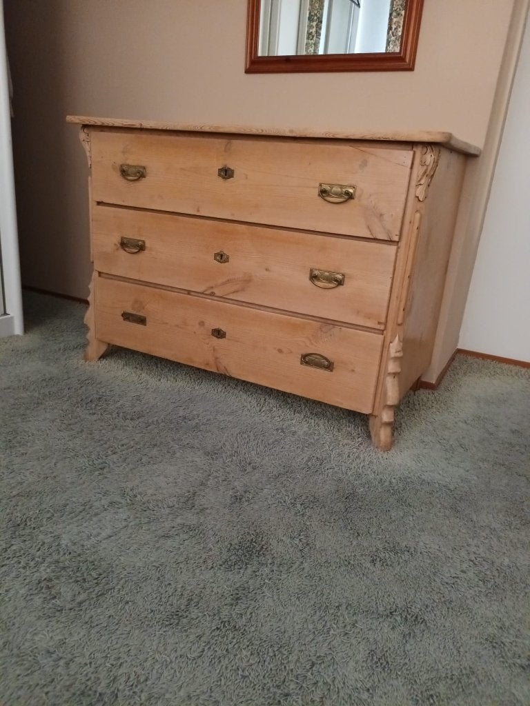grenen commode, Huis en Inrichting, Ophalen, Gebruikt, 100 tot 150 cm, 3 of 4 laden