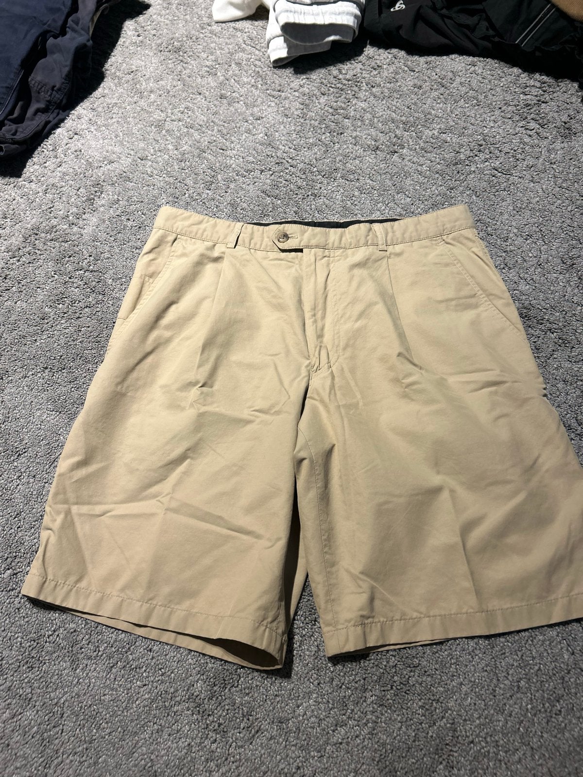 Brax Golf Beige Korte Broek Maat 52, Verzenden, Zo goed als nieuw, Maat 52/54 (L), Beige