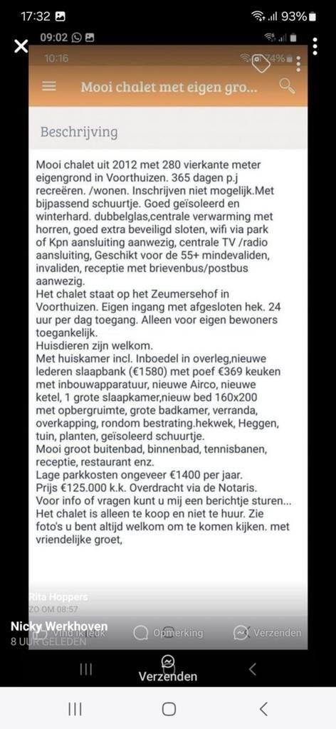 Mooi chalet met eigen grond in Voorthuizen, Ophalen of Verzenden
