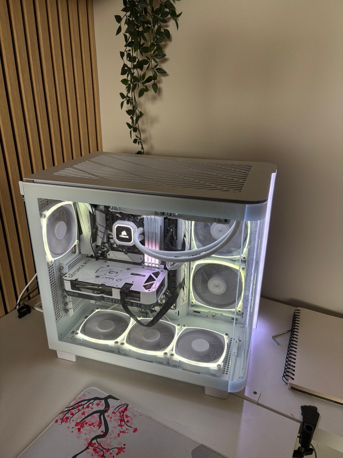 Game PC Ryzen 5 / RTX 4060 / 16GB RAM – Witte RGB Build, Ophalen, Zo goed als nieuw, Gaming, SSD
