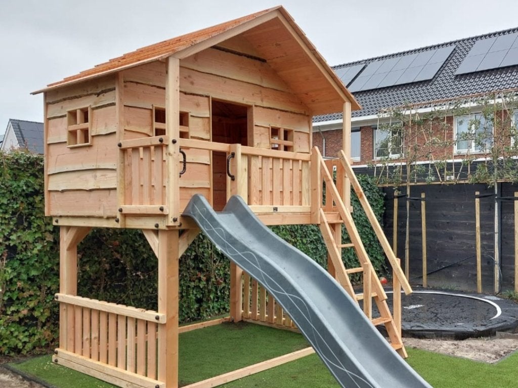 BOOMHUT HERENHUIS speeltoren klimtoren speelhuis, Kinderen en Baby's, Speelgoed | Buiten | Speeltoestellen, Ophalen, Nieuw, Schommel