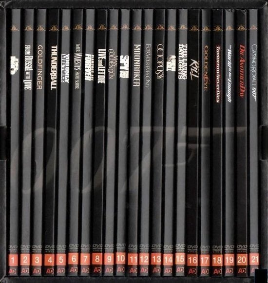 James Bond 007 Box Set - 20 DVD's, Cd's en Dvd's, Vanaf 12 jaar, Verzenden, Zo goed als nieuw, Actie