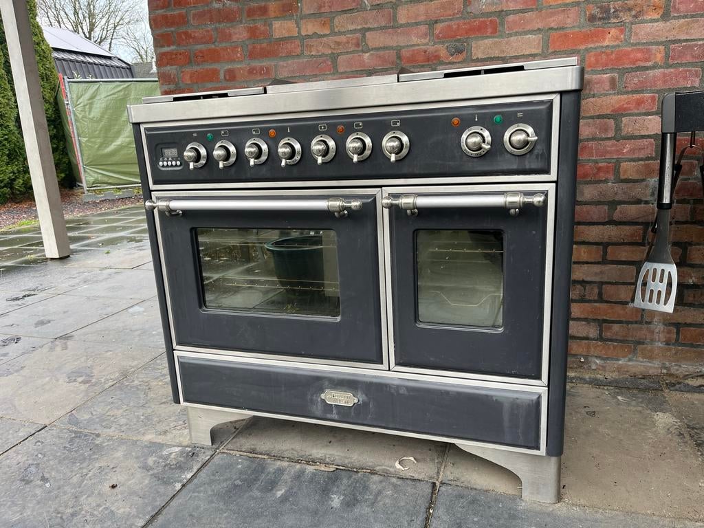 Boretti Majestic met dubbele oven en bakplaat., Witgoed en Apparatuur, Fornuizen, Ophalen, Gebruikt, 60 cm of meer, Grill