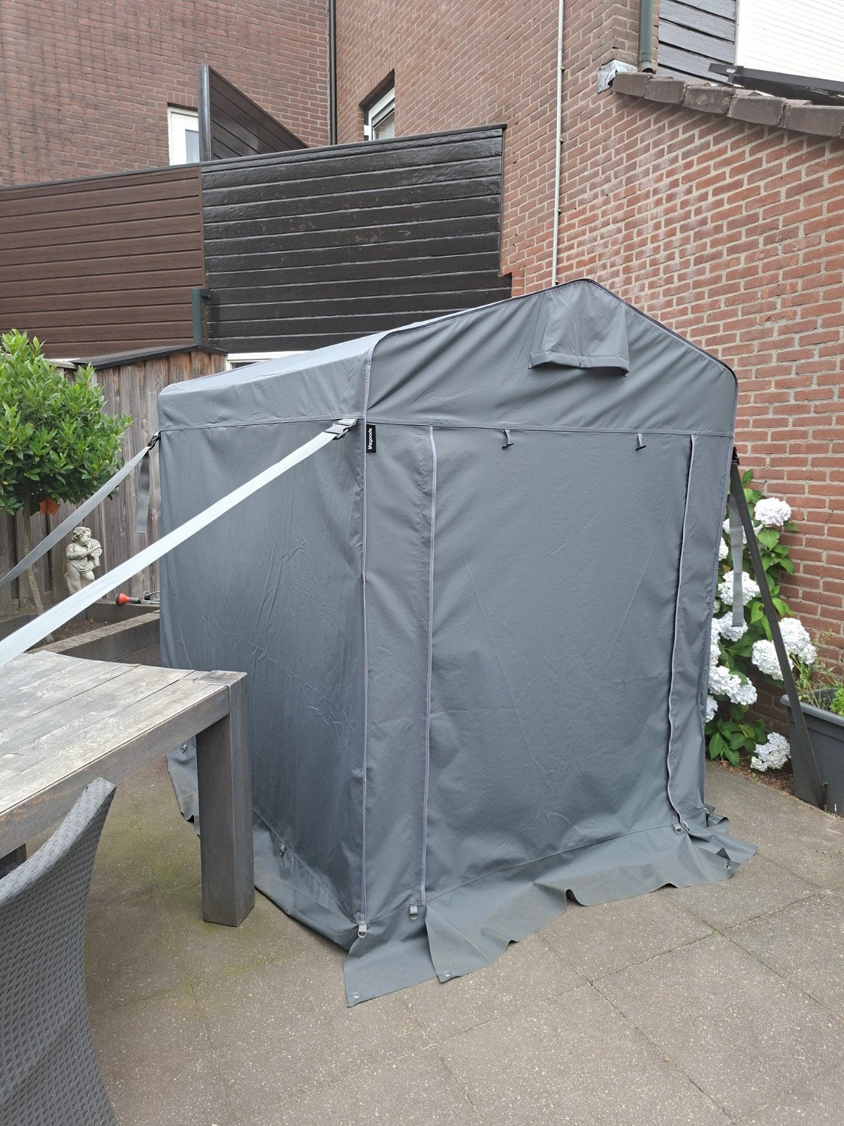 LifeGoods Tuinschuur - Schuur Tent Scooter Stalling, Ophalen, Zo goed als nieuw, Kunststof, Overige typen