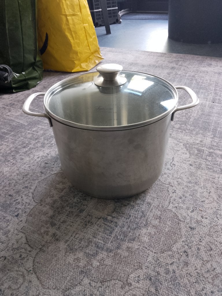 Fontignac pan 7 Liter, Gebruikt, Rvs, Keramische plaat, Ophalen