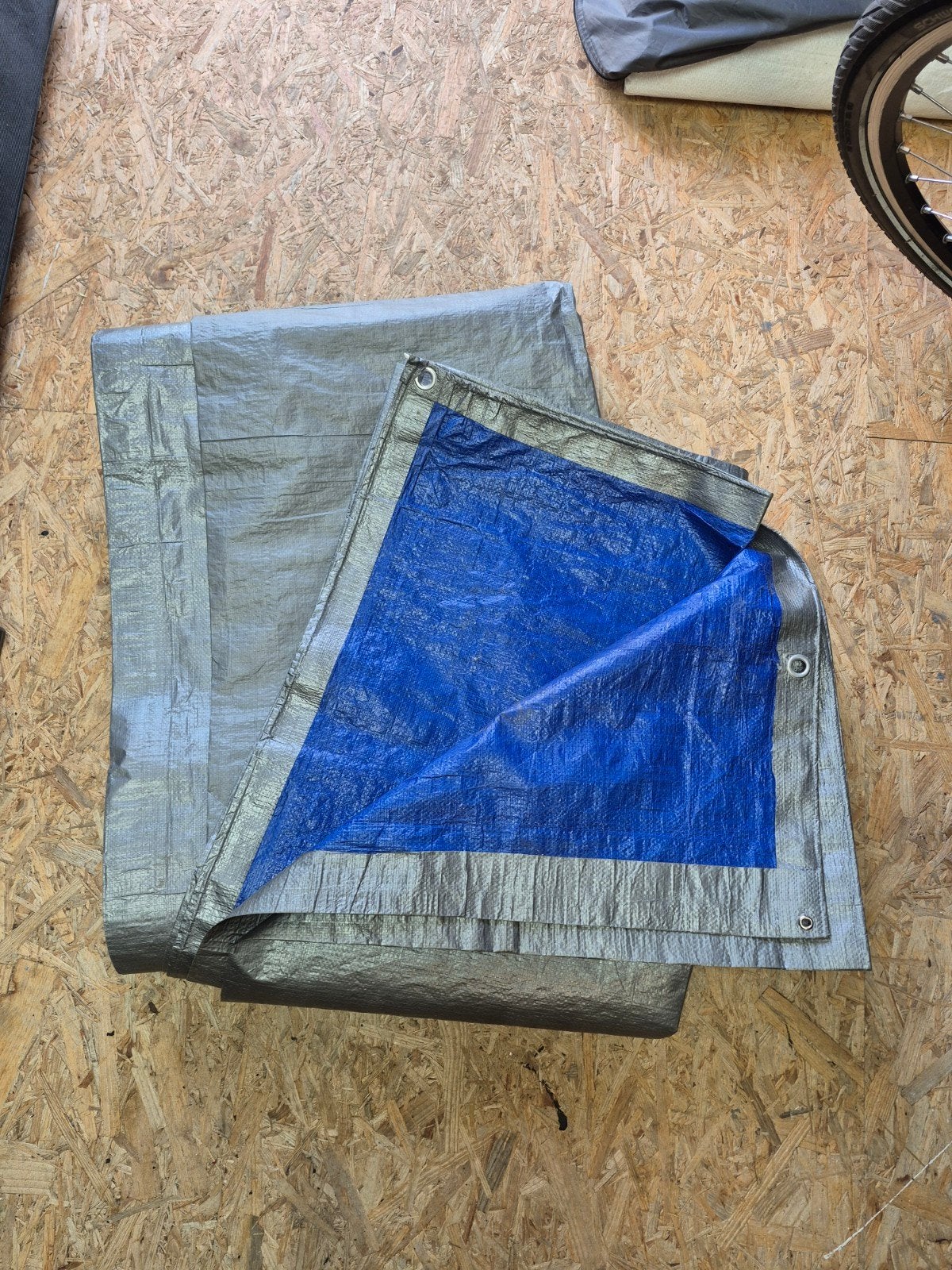 Grondzeil 5.4 x 3.2 mtr met ogen, Ophalen of Verzenden