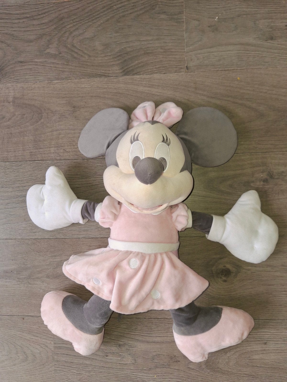 Grote Minnie Mouse Knuffel - Roze Jurk, 59 cm, Kinderen en Baby's, Speelgoed | Knuffels en Pluche, Zo goed als nieuw, Overige typen