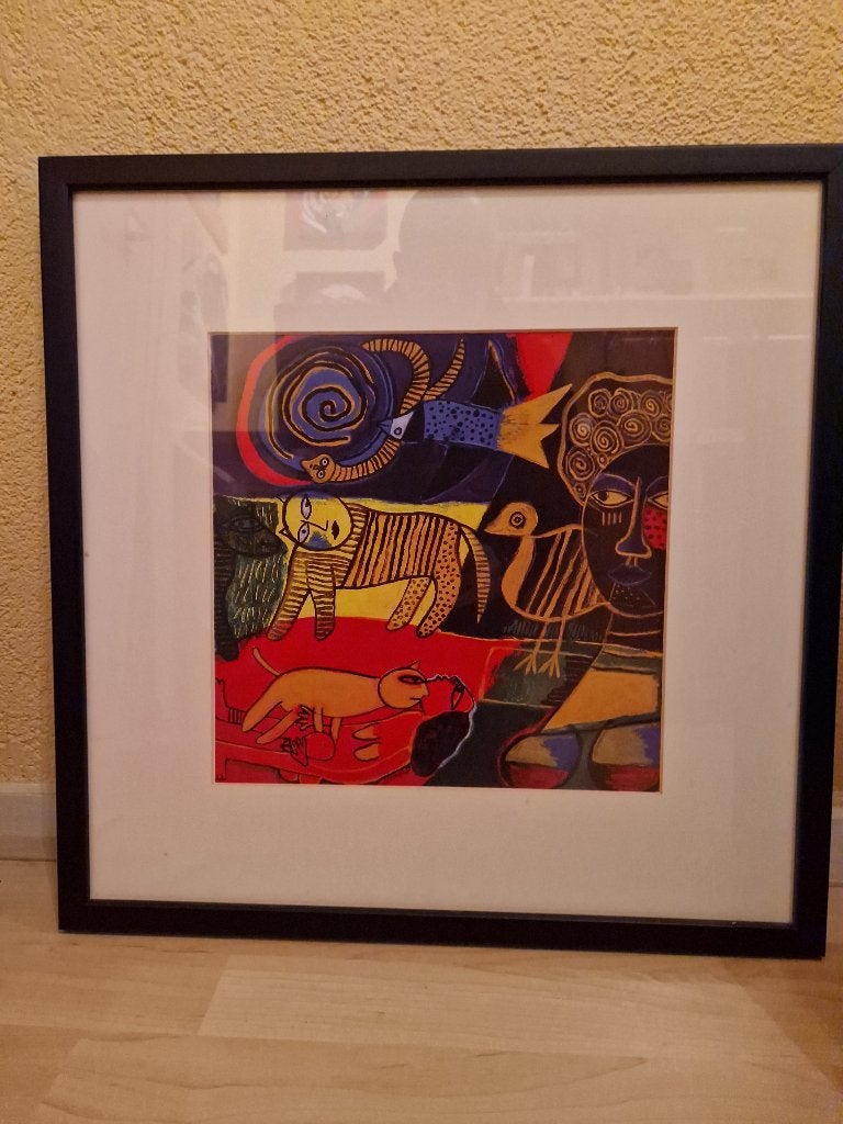 Kleurrijke kunstwerken van Maartje Wijngaarden, Antiek en Kunst, Ophalen