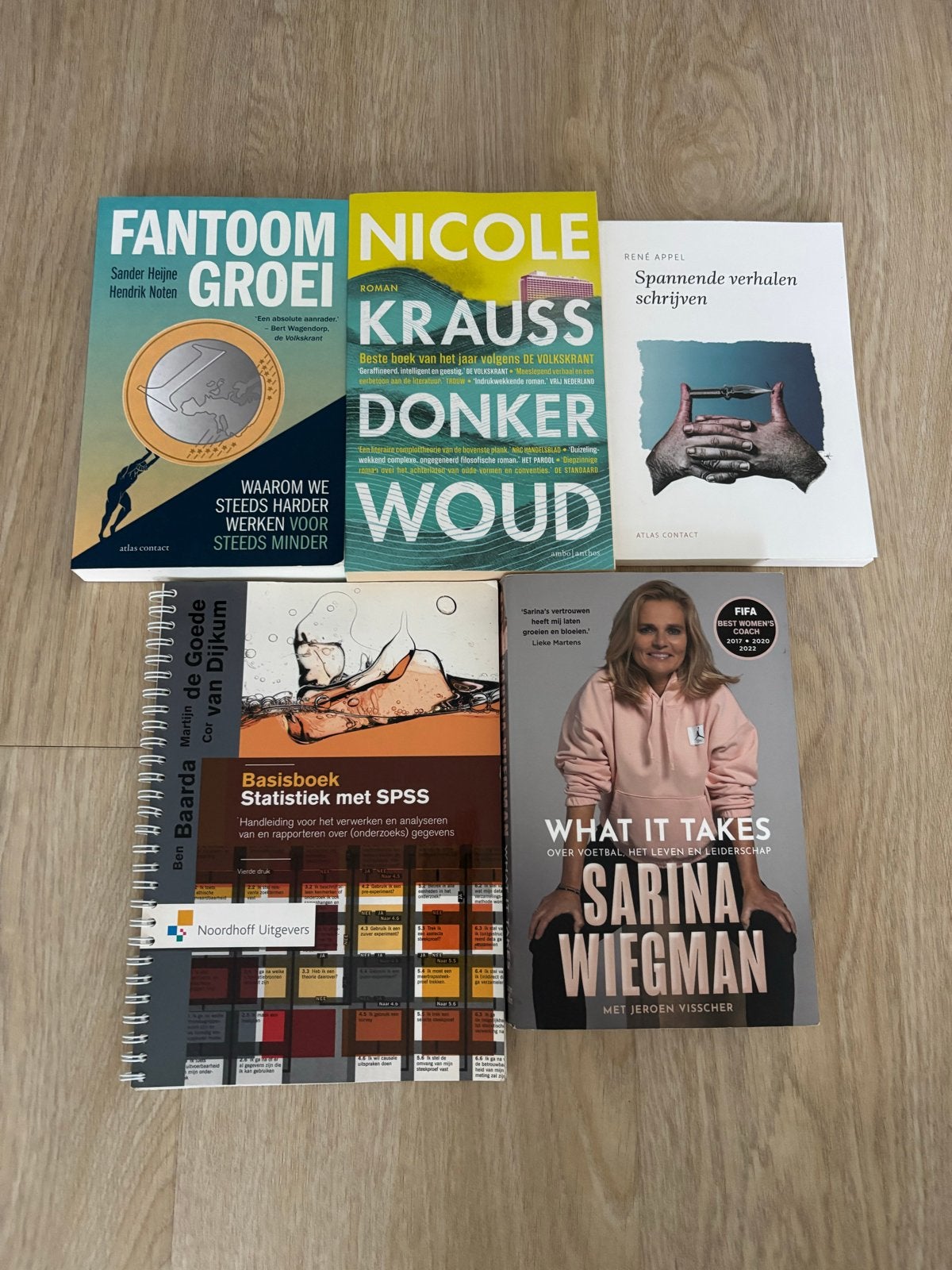 Diverse boeken: Fantoom Groei, Donker Woud, SPSS, Sarina Wie, Ophalen of Verzenden, Zo goed als nieuw