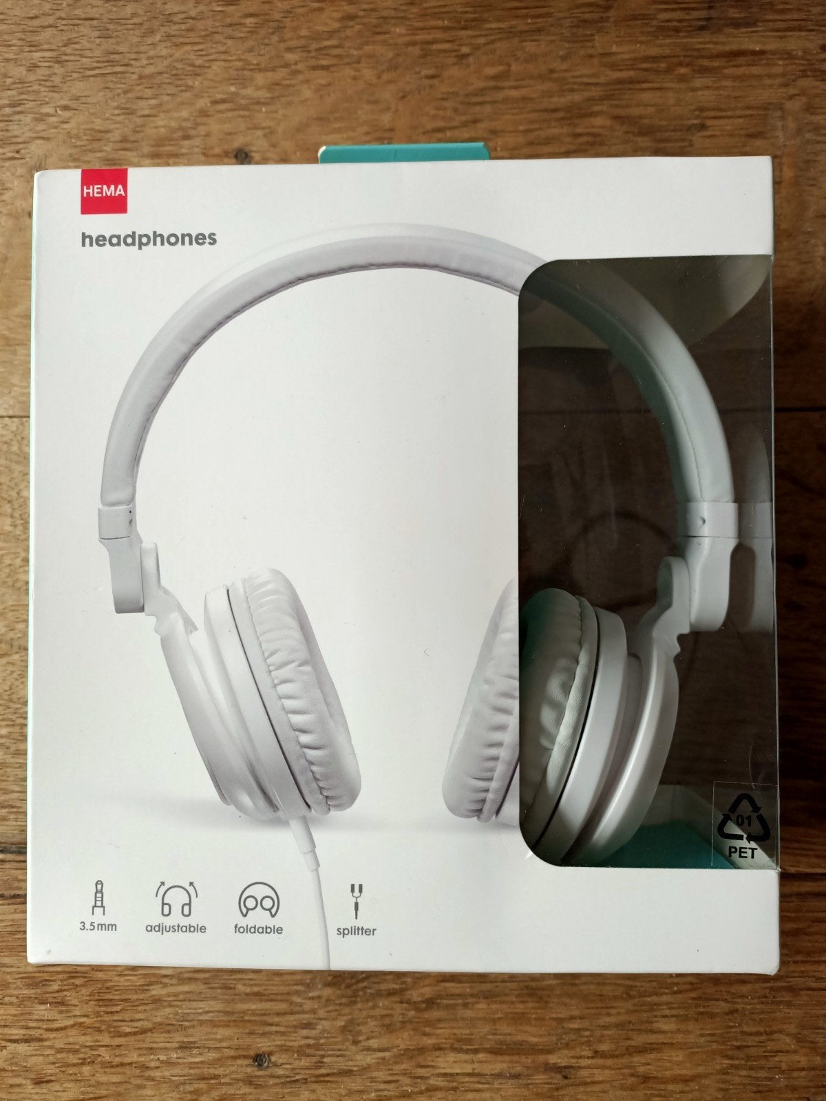 Hema koptelefoon wit. Headphone., Ophalen of Verzenden, Nieuw