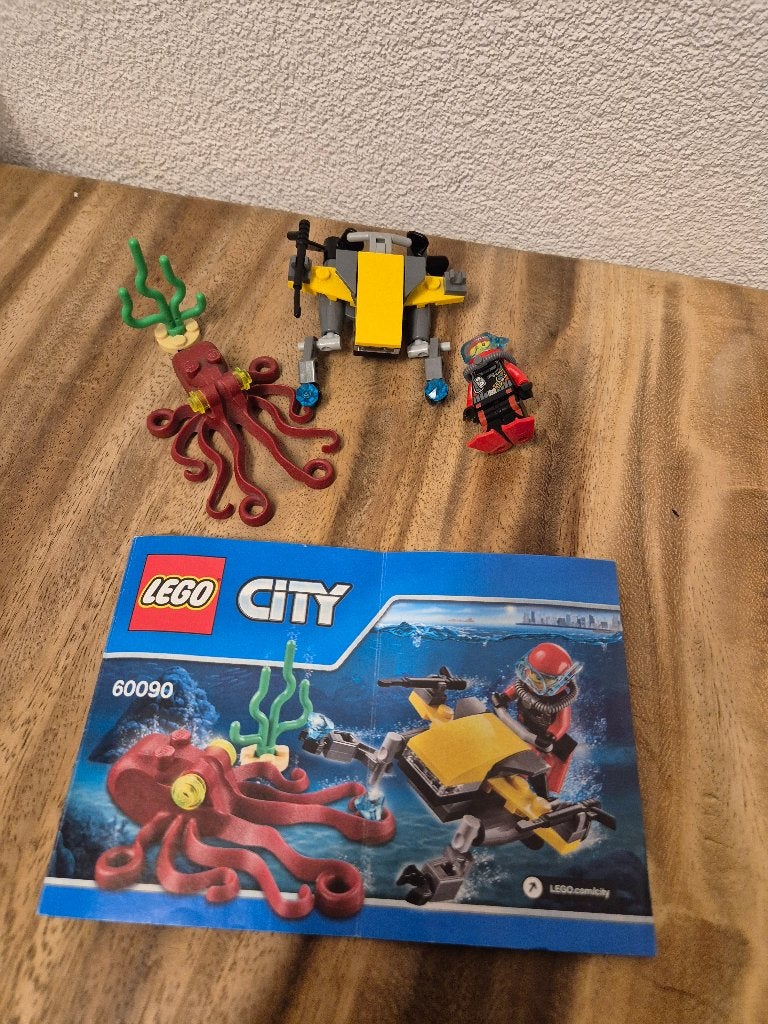 Lego City 60090 Diepzee Scuba Scooter, Lego, Lego, Gebruikt, Ophalen of Verzenden