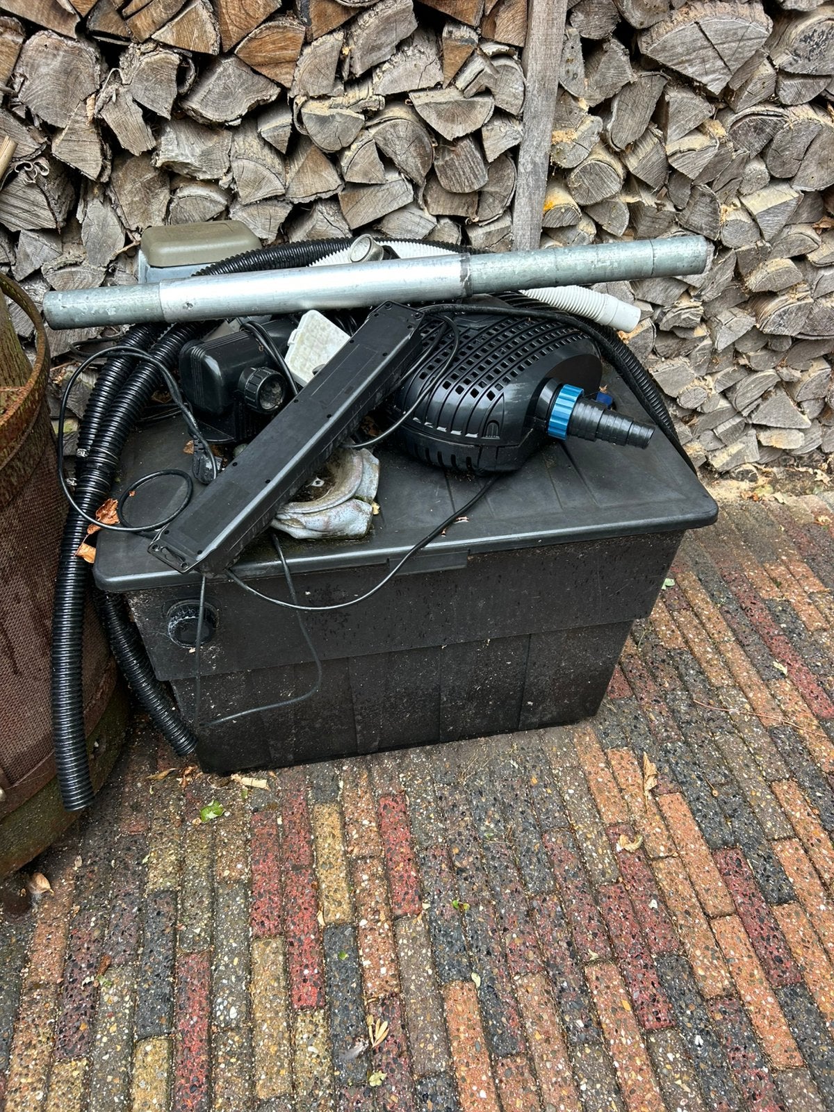 Te koop filter, pomp, uv lamp en luchtpomp, Ophalen, Gebruikt, Vijverfilter