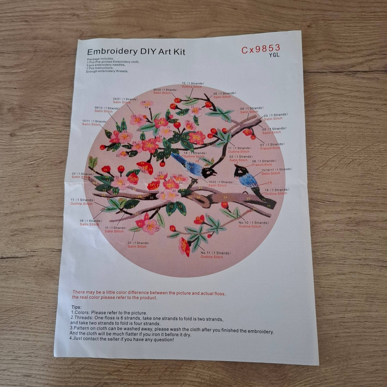 Borduurset vogels, Ophalen of Verzenden, Nieuw, Borduurpakket