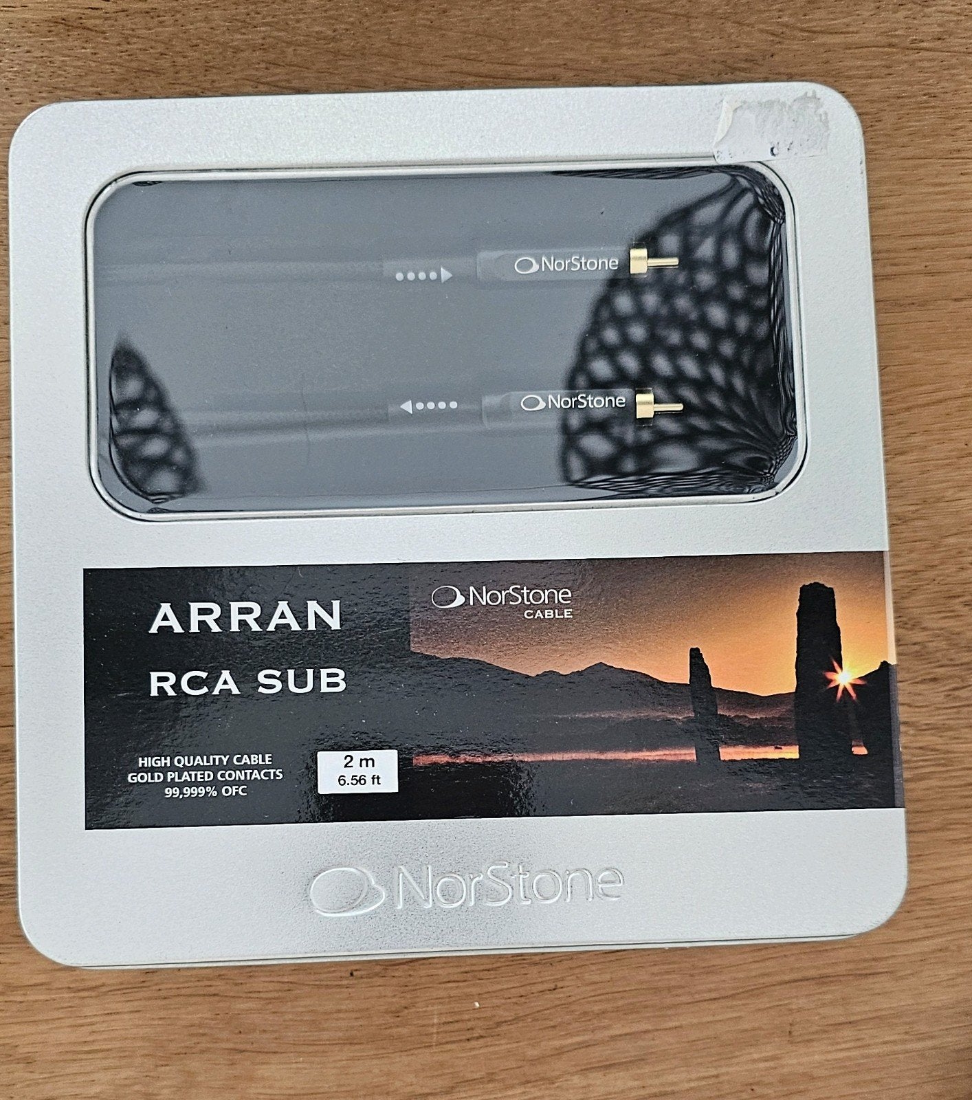 NorStone Arran RCA Subwooferkabel - 2m, Ophalen of Verzenden, Nieuw, 2 tot 5 meter, Overige kabels