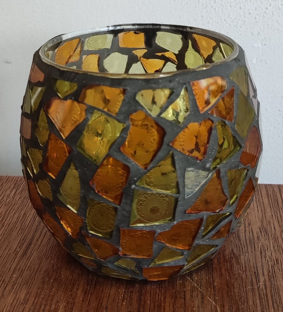 Mozaiek glazen bakje, Antiek en Kunst, Antiek | Glas en Kristal, Ophalen of Verzenden