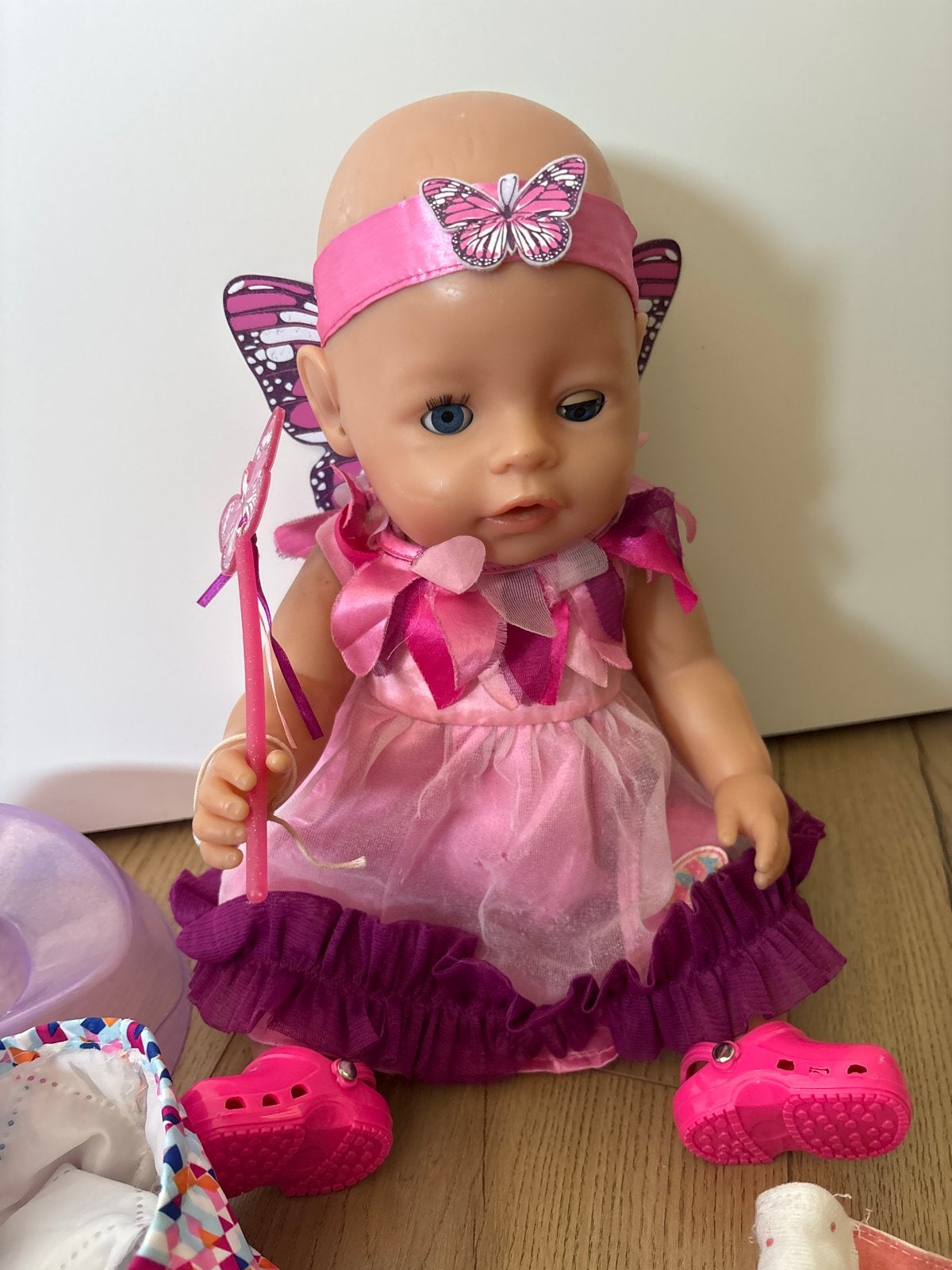 Baby Born pop met extra kleertjes en schoentjes, Kinderen en Baby's, Speelgoed | Poppen, Ophalen of Verzenden, Gebruikt, Babypop