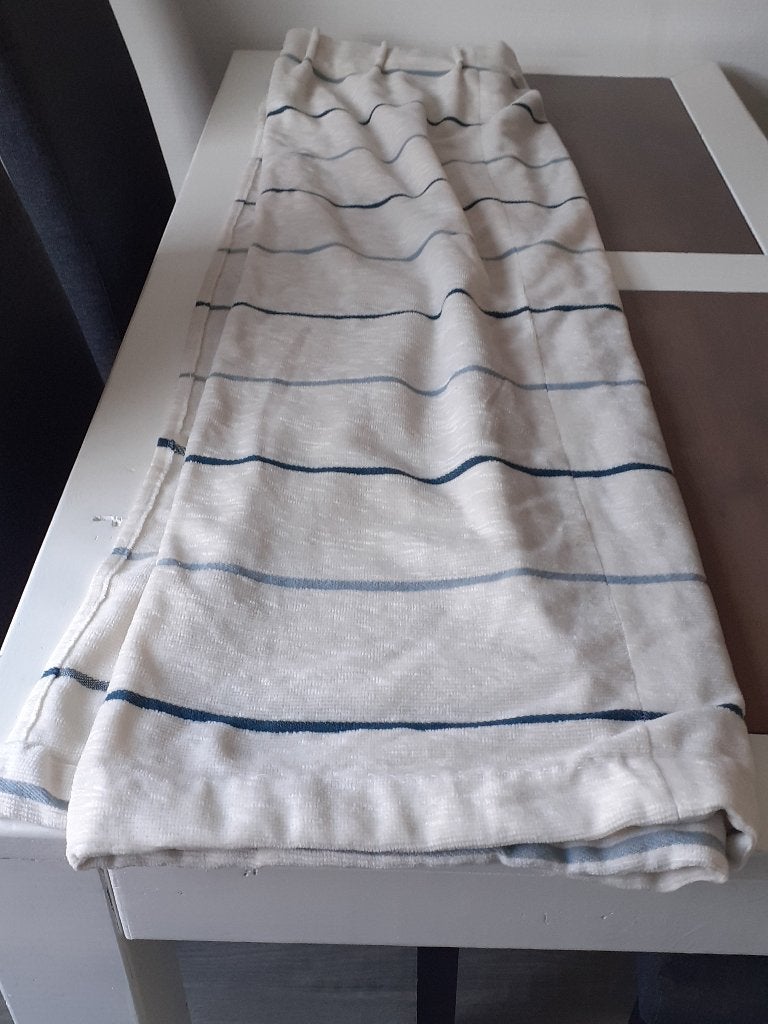 2 nog nette overgordijnen, Ophalen, 137 cm, Wit, Zo goed als nieuw