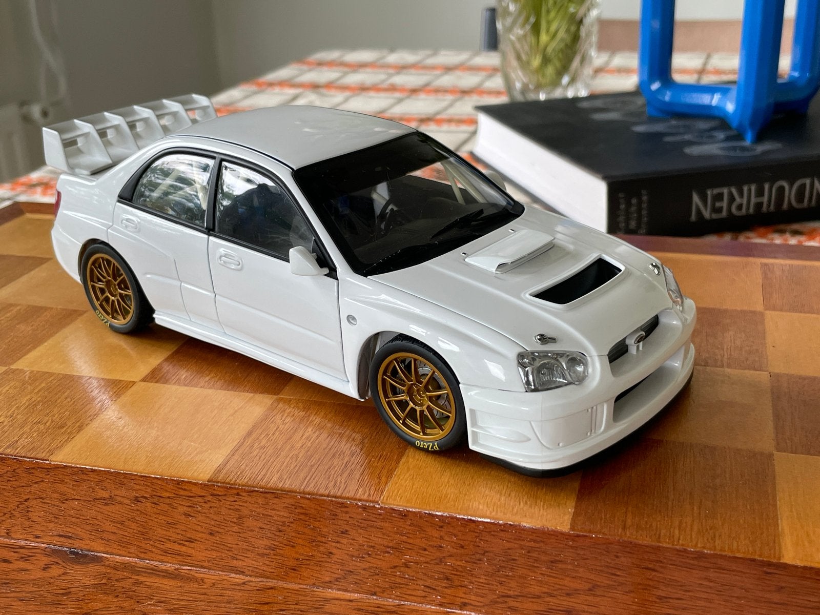 Subaru Impreza WRC 1:18 modelauto - AutoArt, Ophalen of Verzenden, Zo goed als nieuw, Auto, Overige merken