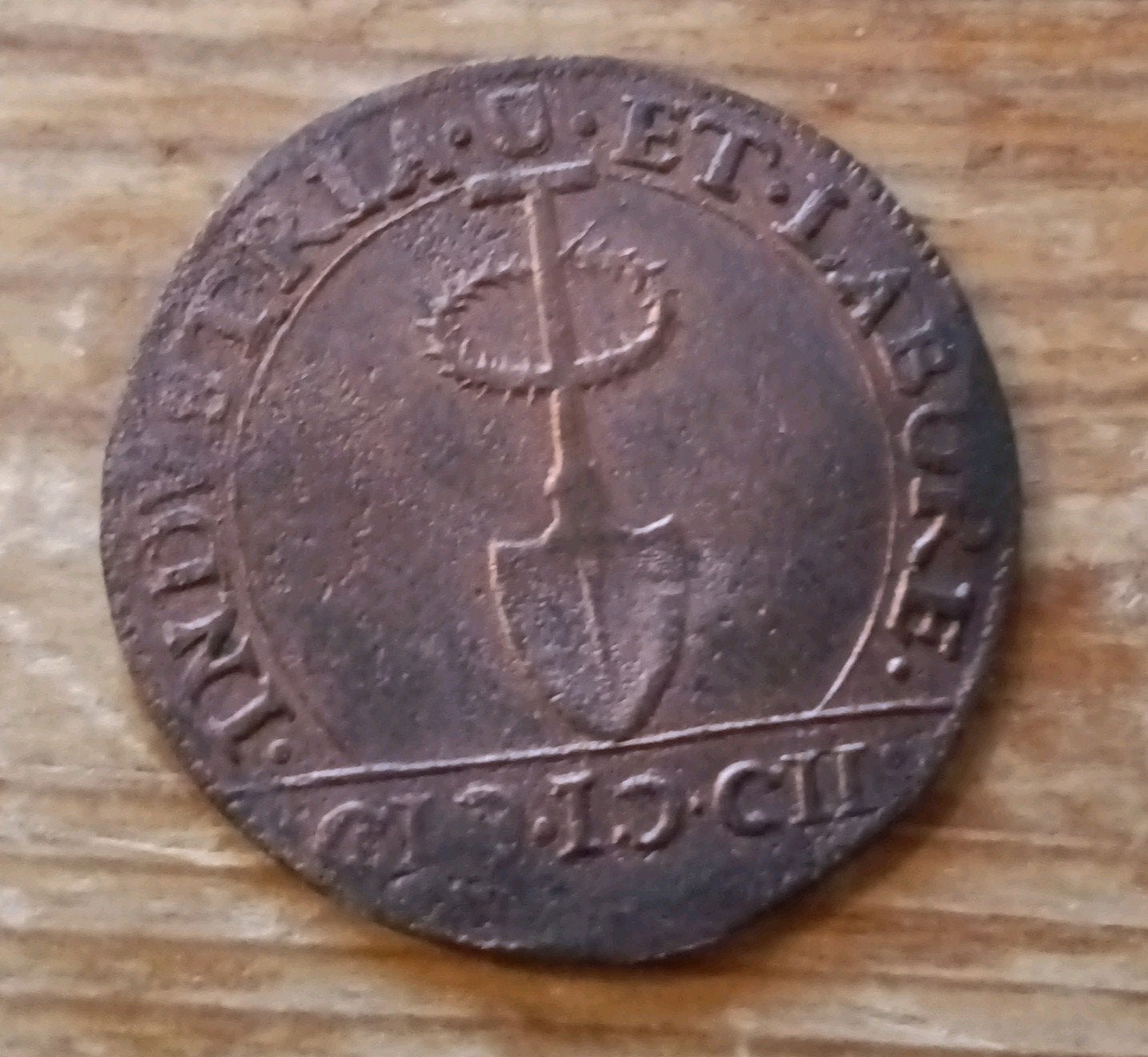 koperen rekenprnning uit 1602 Inname van Grave door Maurits, Ophalen of Verzenden, Overige materialen