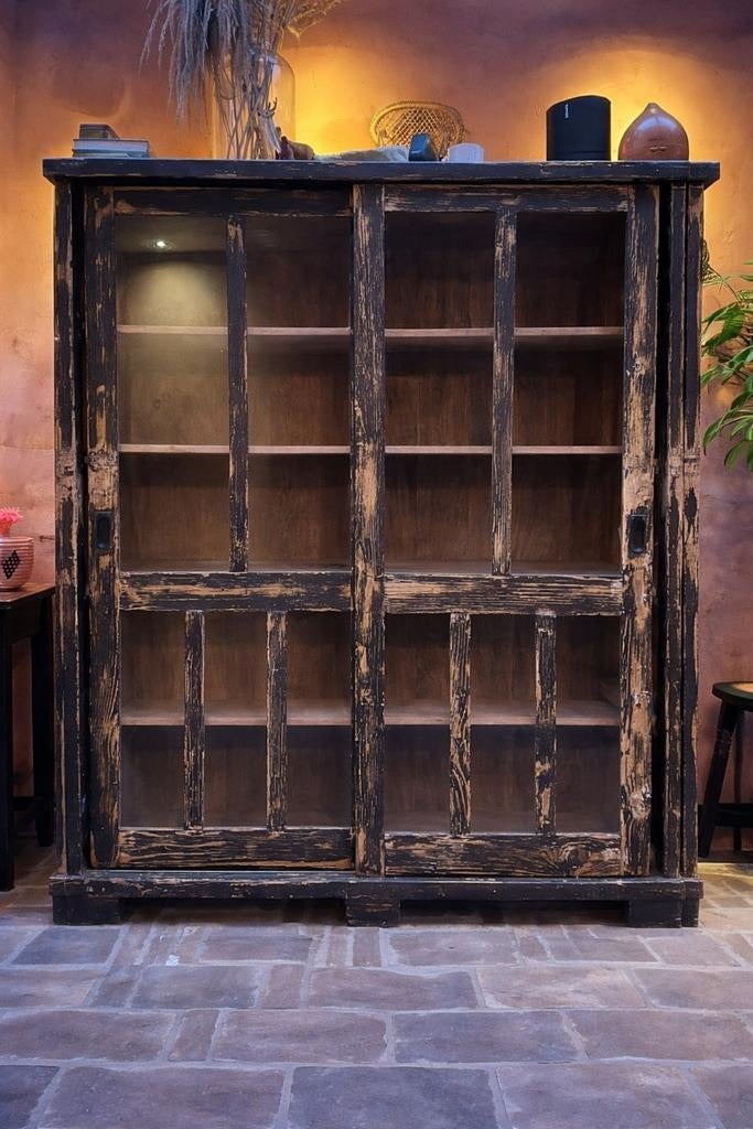 Vintage kast van dijk en co, Huis en Inrichting, 100 tot 150 cm, Glas, Vintage, Industrieel, Ophalen of Verzenden
