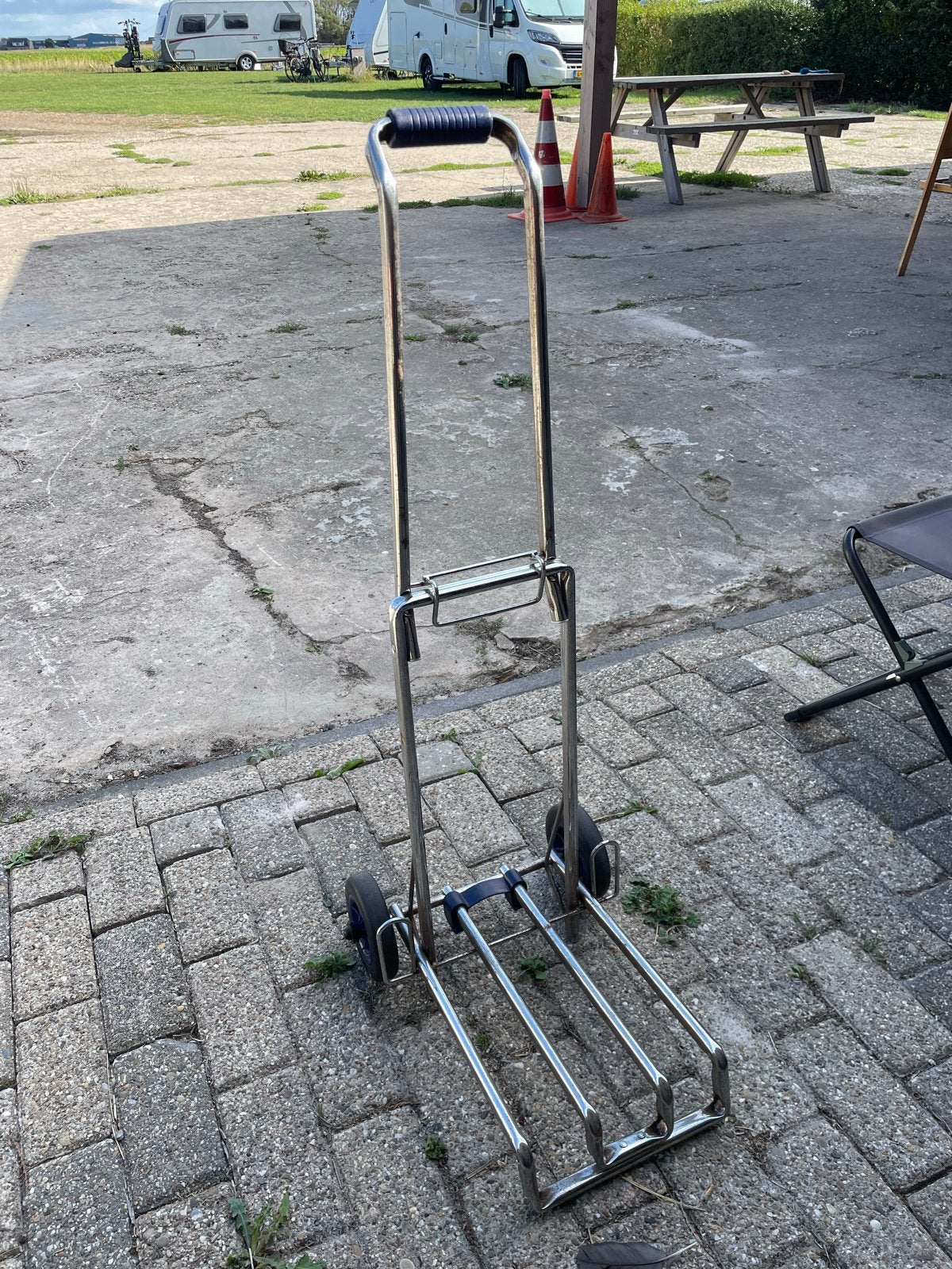 Handige opvouwbare camping trolley, Ophalen, Opvouwbaar, Gebruikt
