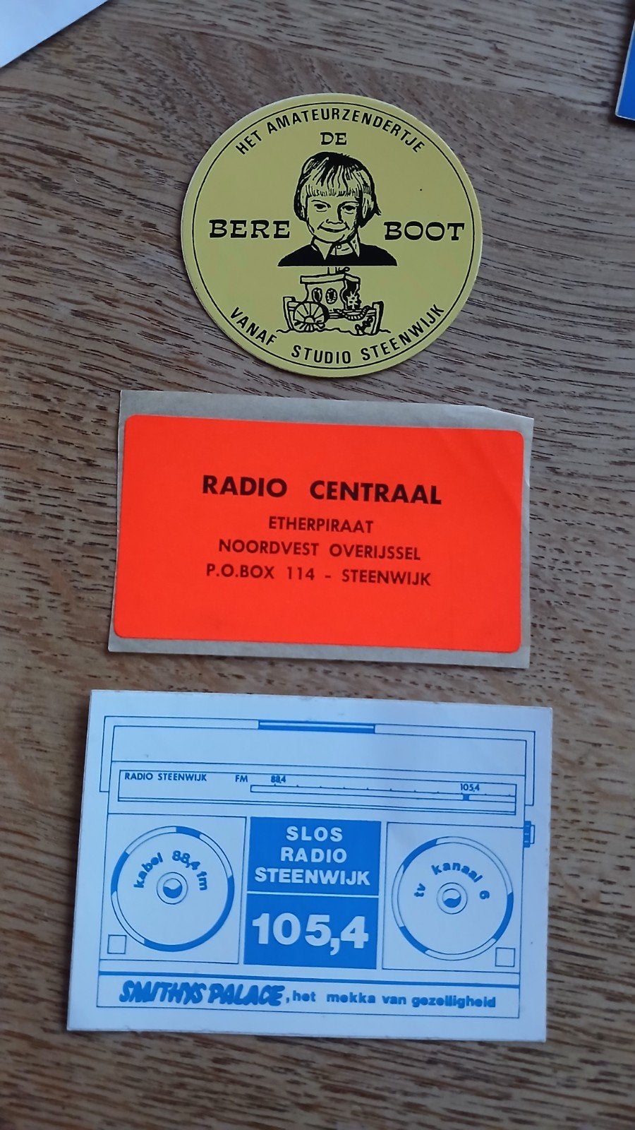 Stickers piratenzenders amateurzenders uit STEENWIJK, Ophalen of Verzenden, Zo goed als nieuw