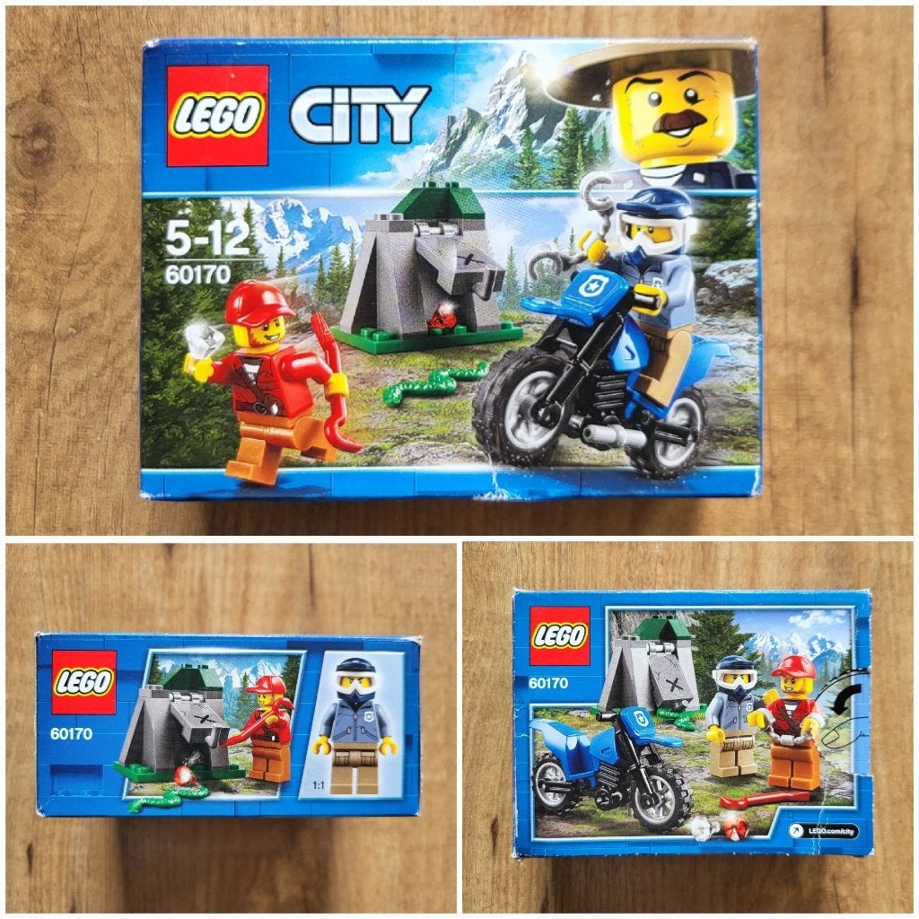 Lego City 60170 Bergpolitie Off-road achtervolging Compleet!, Ophalen, Inclusief instructies, Lego, Zo goed als nieuw