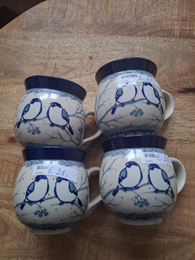 Boerenmok 300ml Unikat Bunzlau Castle Pools keramiek-nieuw, Keramiek, Overige typen, Nieuw, Ophalen of Verzenden
