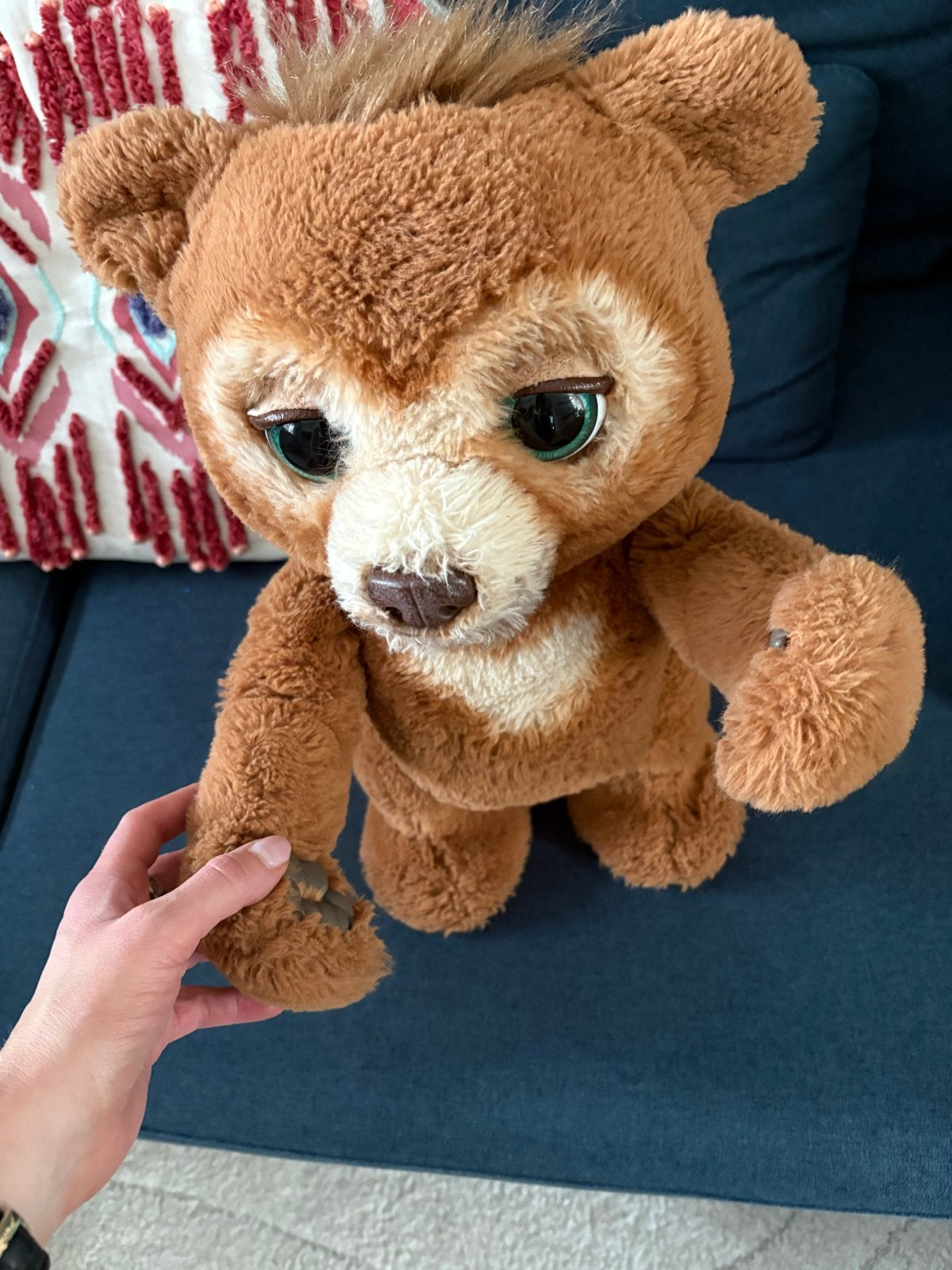 Cubby speelgoedbeer - Interactieve knuffel, Kinderen en Baby's, Speelgoed | Knuffels en Pluche, Ophalen, Gebruikt, Overige merken