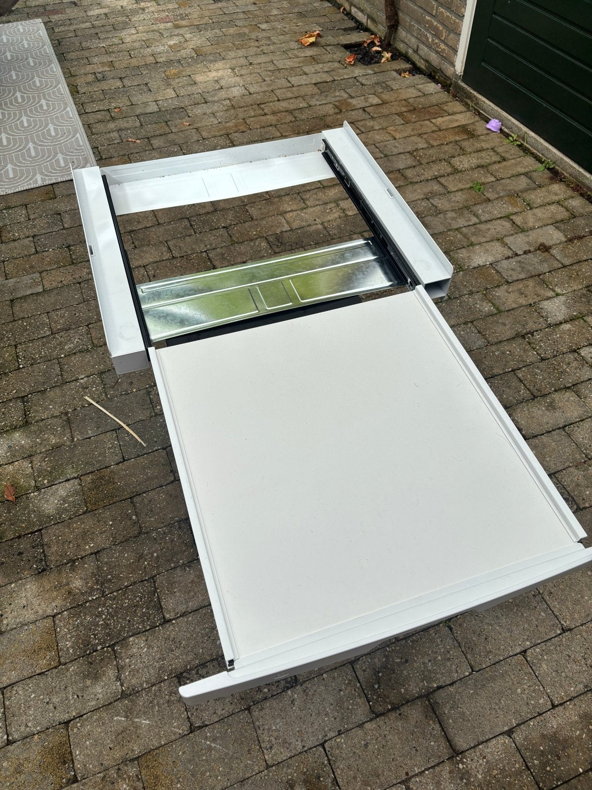 Uitschuifbare tussenplaat voor wasmachine/droger (BlueBuilt), Ophalen of Verzenden, Gebruikt