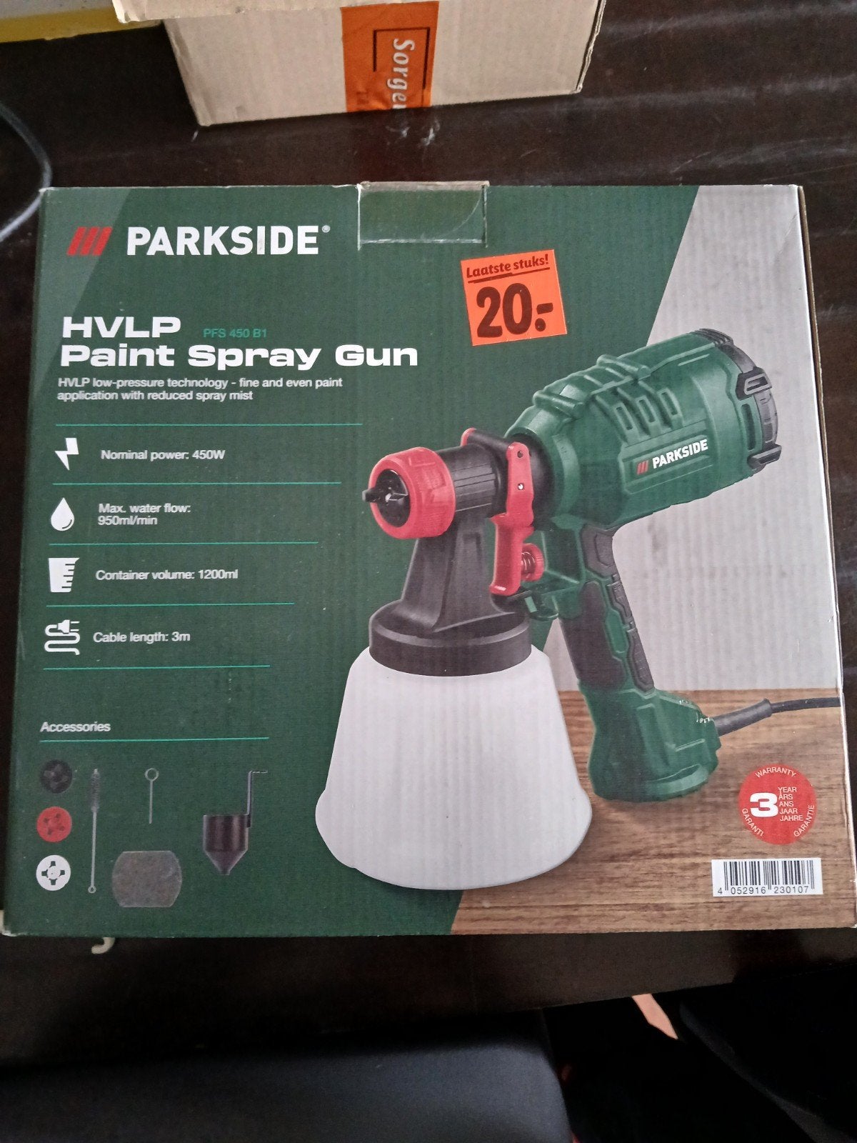 Parkside hvlp paint spray gun, Ophalen, Nieuw, Verfspuit of Verfpomp