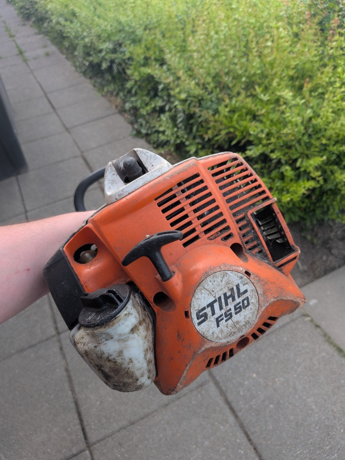 Stihl bosmaaier fs 50, Ophalen, Benzine, 10 tot 30 cm, Gebruikt