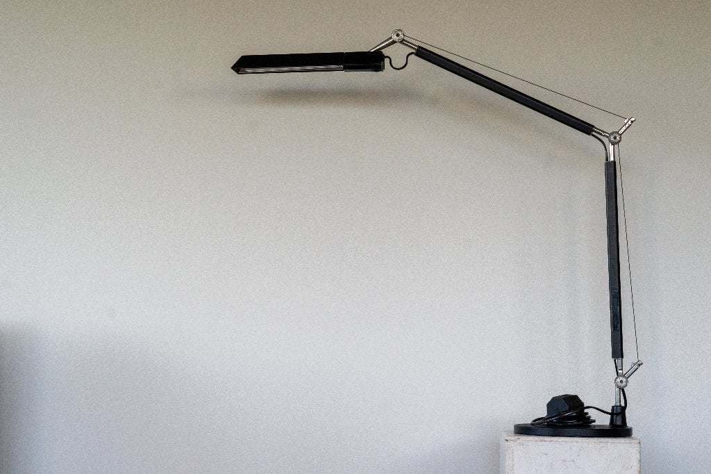 Artimide TOLOMEO ‘video’ tafel-bureaulamp, zwart., Huis en Inrichting, Ophalen, Inclusief lichtbron, Bureaulamp, 60 cm