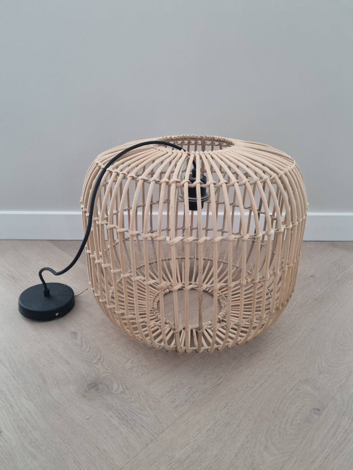 Rotan hanglamp Karwei Wever naturel, Ophalen, Zo goed als nieuw, Overige materialen, Minder dan 50 cm