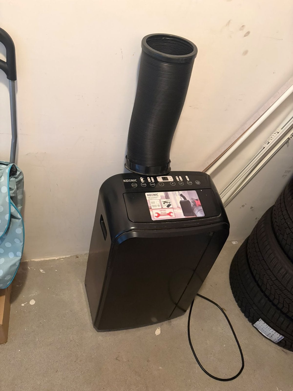 Mobiele Airco - Koenic KAC 9022 B WLAN, Ophalen, Gebruikt, Minder dan 60 m³, Koelen en Ontvochtigen