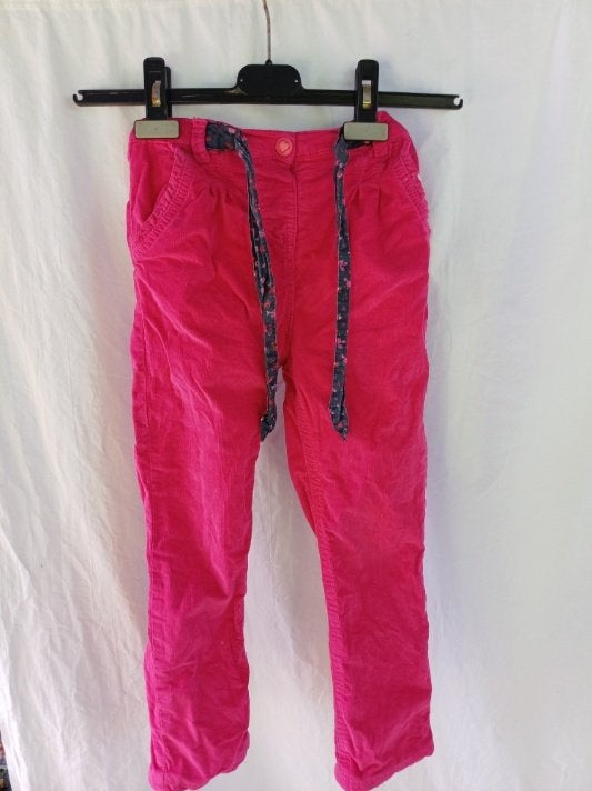 Leuke roze gevoerde ribcordbroek mt 110/116 merk George, Broek, Meisje, ., Ophalen of Verzenden