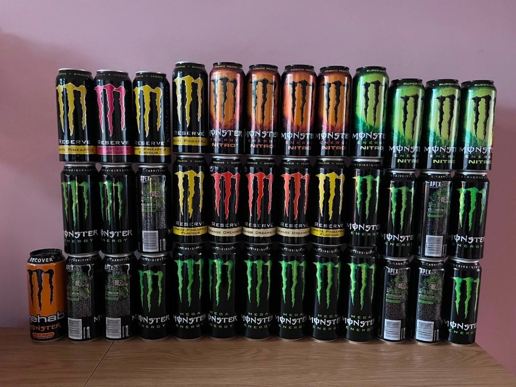 242 lege blikken Monster Energy!, Verzamelen, Blikken, Zo goed als nieuw, Overige, Overige merken, Ophalen of Verzenden